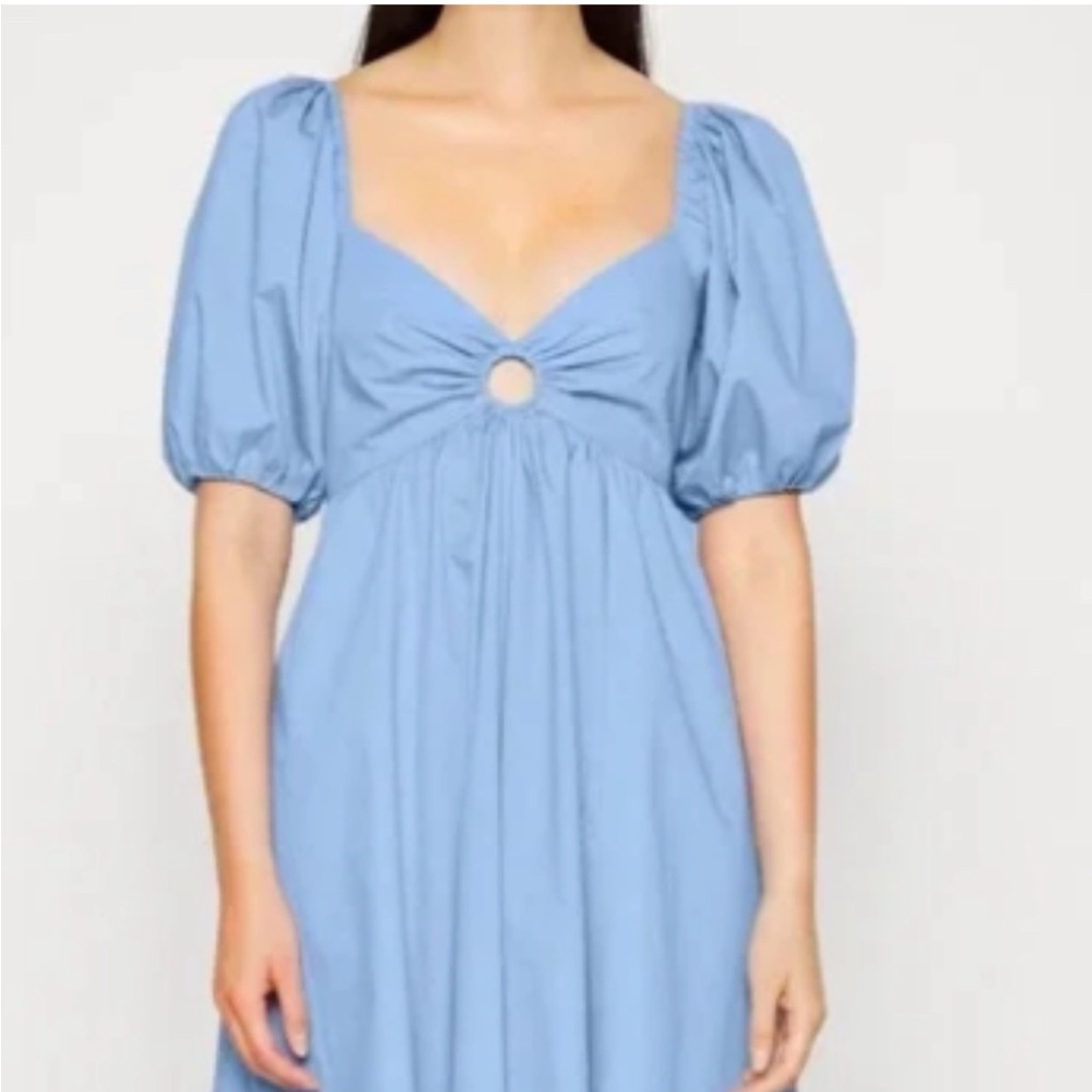 Abercrombie tie back blue dress